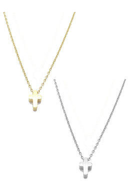 Cross Pendant Necklaces By DOBBI ( Variety Color Available )