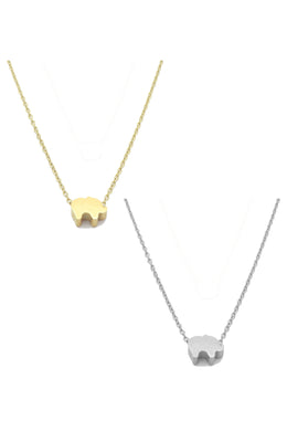 Elephant Pendant Necklaces By DOBBI ( Variety Color Available )