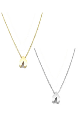 Wishbone Pendant Necklace By DOBBI ( Variety Color Available )