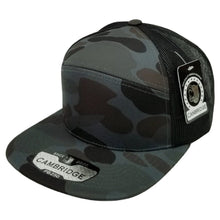 Load image into Gallery viewer, CAMBRIDGE SHINY CAMO CAMPER MESH TRUCKER ( PACK OF 6 )