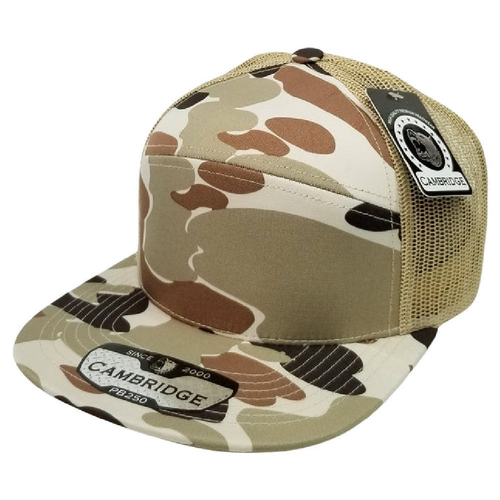 CAMBRIDGE SHINY CAMO CAMPER MESH TRUCKER ( PACK OF 6 )