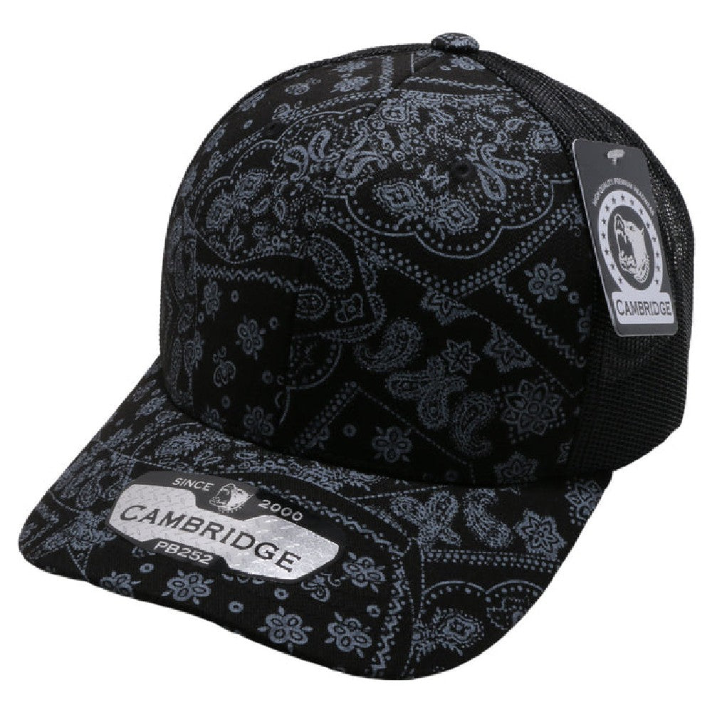 CAMBRIDGE PAISLEY MESH TRUCKER HAT ( PACK OF 6 )