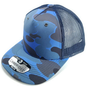 CAMBRIDGE 5 PANEL SHINY CAMO TRUCKER ( PACK OF 6 )