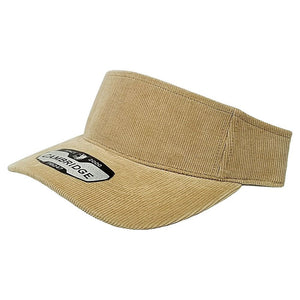 CORDUROY SUN VISOR HATS ( PACK OF 6 )