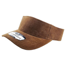 Load image into Gallery viewer, CORDUROY SUN VISOR HATS ( PACK OF 6 )