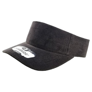 CORDUROY SUN VISOR HATS ( PACK OF 6 )