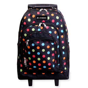 Wheeled Backpack w/ Pattern