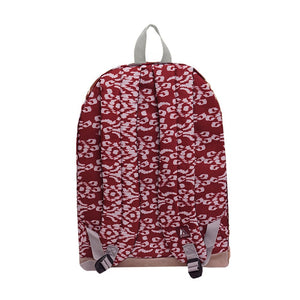 SUEDE BOTTOM PATTERN BACKPACK