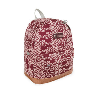 SUEDE BOTTOM PATTERN BACKPACK