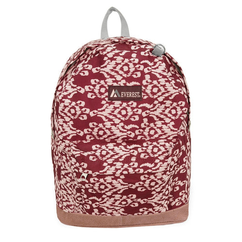 SUEDE BOTTOM PATTERN BACKPACK