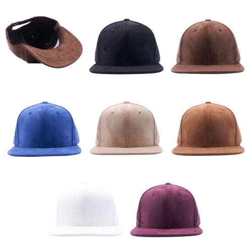 Suede Snapback Hats ( PACK OF 6 )