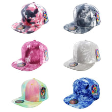 Load image into Gallery viewer, CAMBRIDGE PLAIN TIE DYE COTTON SNAPBACK HAT ( PACK OF 6 )