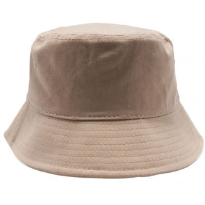 PLAIN WASHED COTTON FISHERMAN BUCKET HATS ( PACK OF 6 )