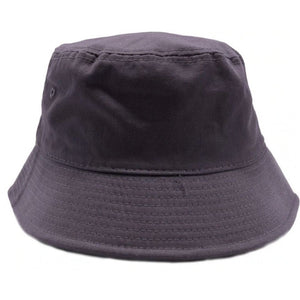 PLAIN WASHED COTTON FISHERMAN BUCKET HATS ( PACK OF 6 )