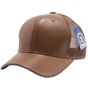 LEATHER TRUCKER HATS ( PACK OF 6 )