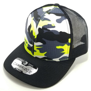 CAMBRIDGE 6 PANEL CAMO TRUCKER ( PACK OF 6 )