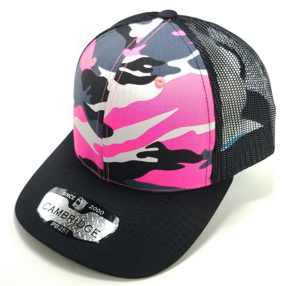 CAMBRIDGE 6 PANEL CAMO TRUCKER ( PACK OF 6 )