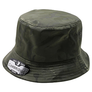 CAMBRIDGE SHINY CAMO BUCKET HATS ( PACK OF 6 )