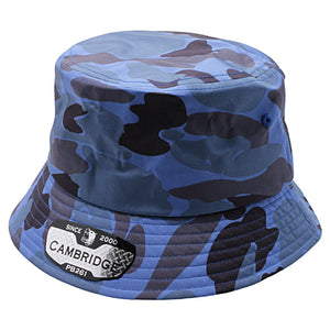 CAMBRIDGE SHINY CAMO BUCKET HATS ( PACK OF 6 )