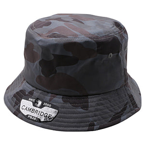 CAMBRIDGE SHINY CAMO BUCKET HATS ( PACK OF 6 )