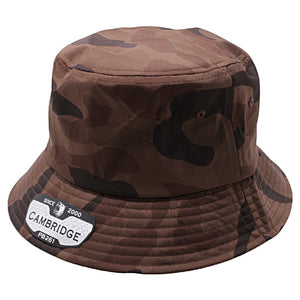 CAMBRIDGE SHINY CAMO BUCKET HATS ( PACK OF 6 )