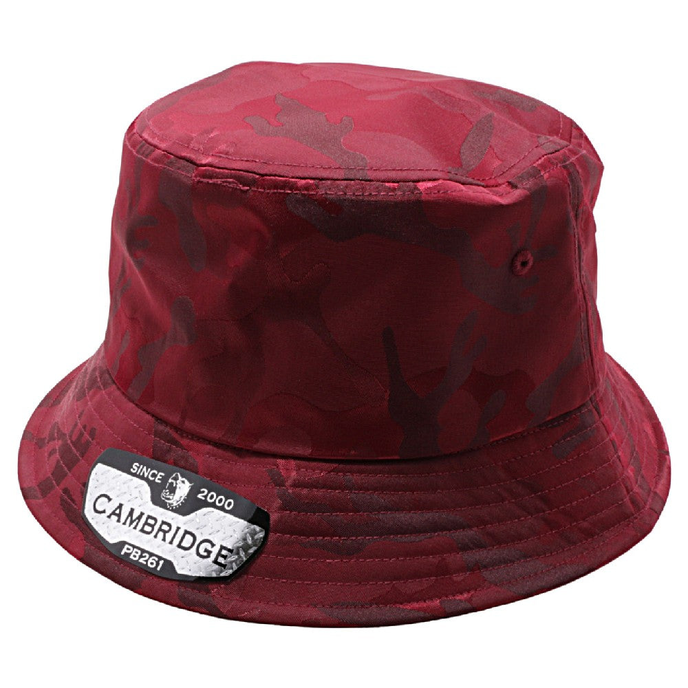 CAMBRIDGE SHINY CAMO BUCKET HATS ( PACK OF 6 )