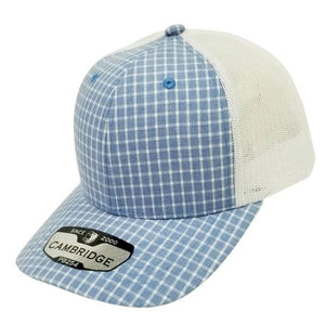 CAMBRIDGE PLAID TRUCKER HATS ( PACK OF 6 )