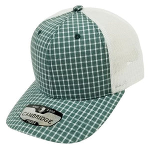 CAMBRIDGE PLAID TRUCKER HATS ( PACK OF 6 )