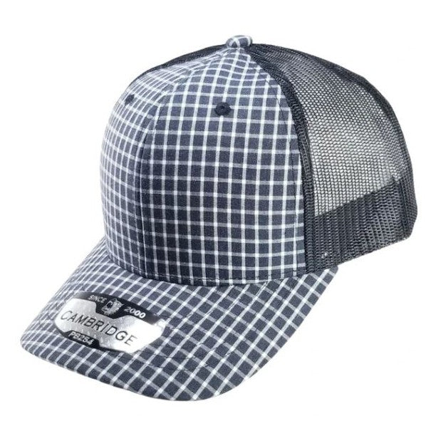 CAMBRIDGE PLAID TRUCKER HATS ( PACK OF 6 )