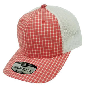 CAMBRIDGE PLAID TRUCKER HATS ( PACK OF 6 )