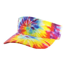 Load image into Gallery viewer, CAMBRIDGE TIE DYE SUN VISOR ( PACK OF 6 )