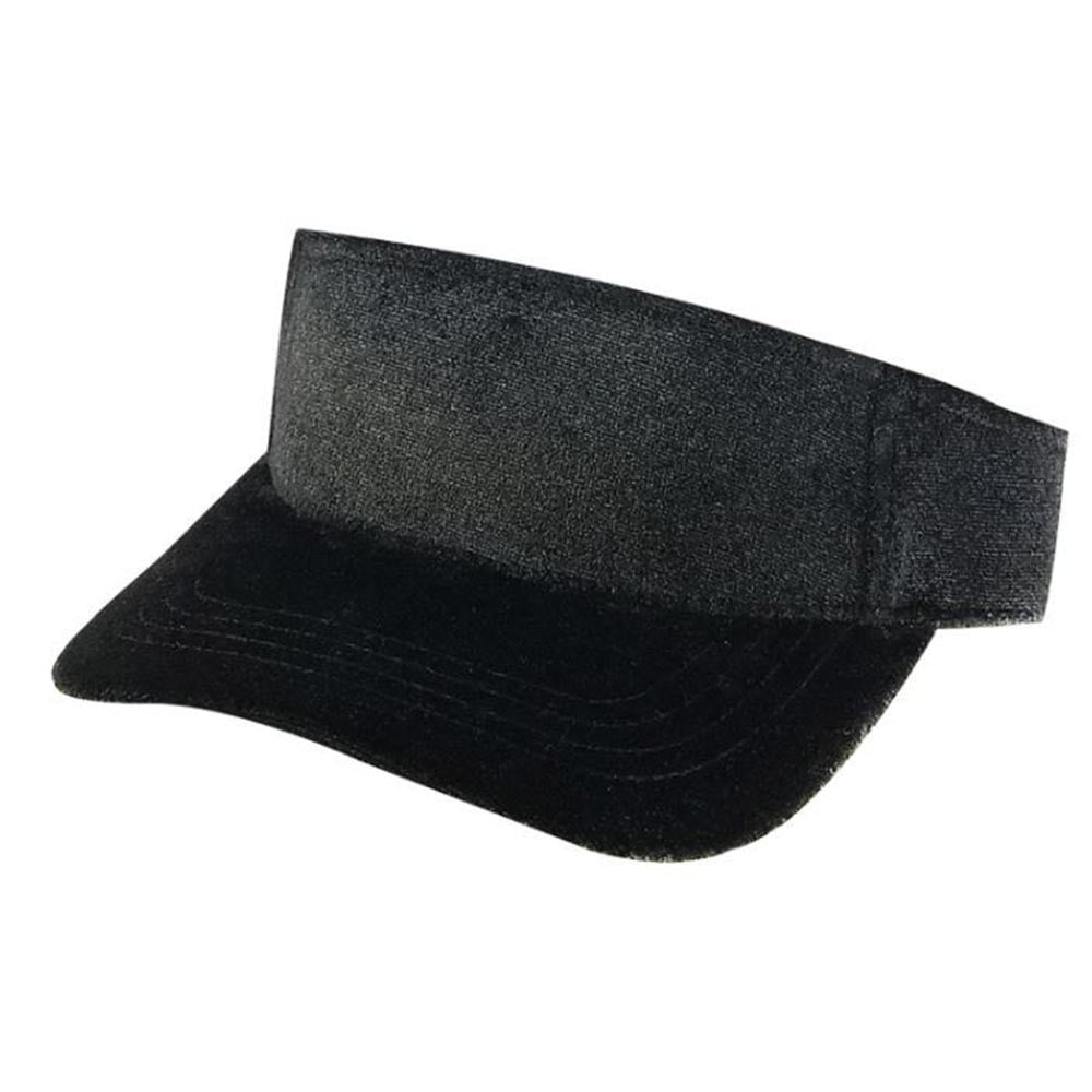 VELVET SUN VISOR HATS ( PACK OF 6 )