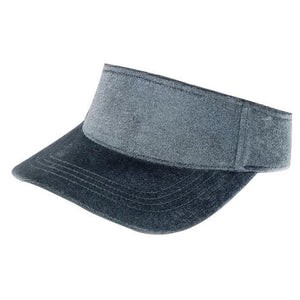 VELVET SUN VISOR HATS ( PACK OF 6 )