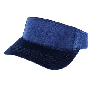 VELVET SUN VISOR HATS ( PACK OF 6 )