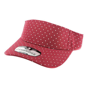 POLKA DOT SUN VISOR HATS ( PACK OF 6 )