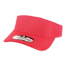 Load image into Gallery viewer, POLKA DOT SUN VISOR HATS ( PACK OF 6 )