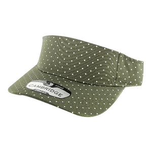 POLKA DOT SUN VISOR HATS ( PACK OF 6 )