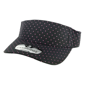 POLKA DOT SUN VISOR HATS ( PACK OF 6 )