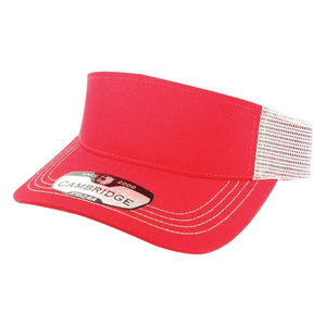 SOLID SUN VISOR HATS ( PACK OF 6 )