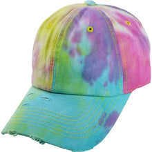 Load image into Gallery viewer, CAMBRIDGE PLAIN TIE DYE VINTAGE COTTON DAD HAT ( PACK OF 6 )