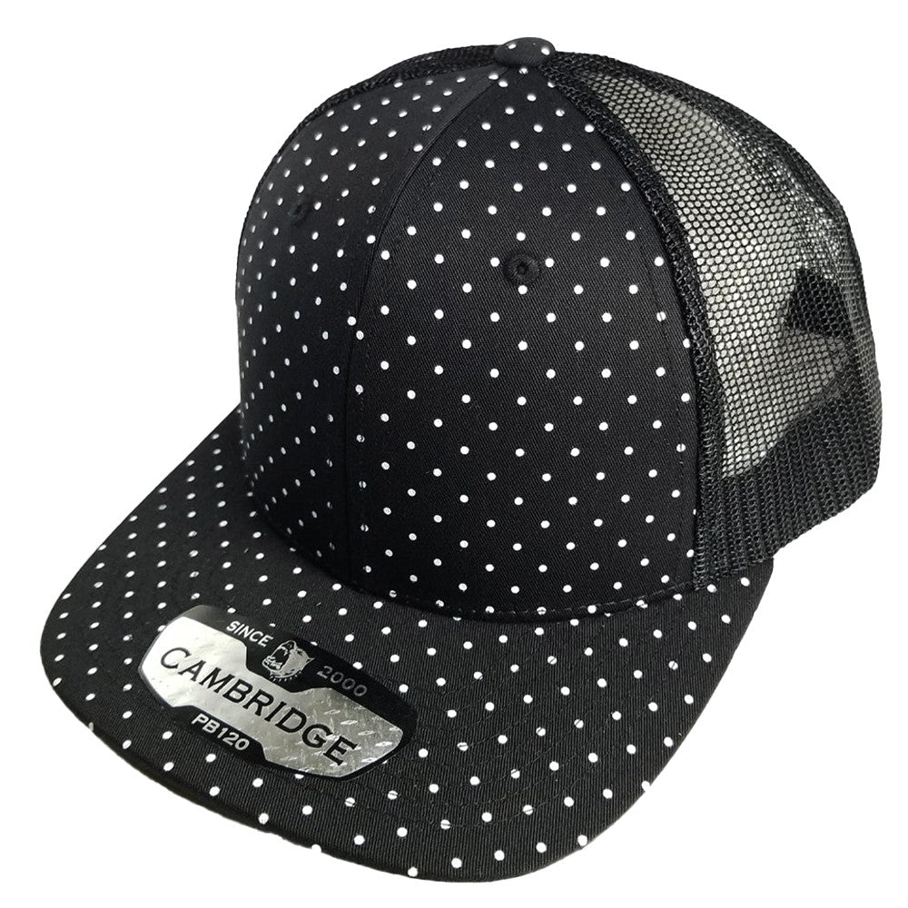 POLKADOT 6 PANEL MESH TRUCKER HATS ( PACK OF 6 )