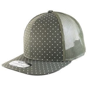 POLKADOT 6 PANEL MESH TRUCKER HATS ( PACK OF 6 )