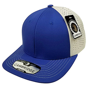 CAMBRIDGE PERFORATED SNAPBACK HATS ( PACK OF 6 )