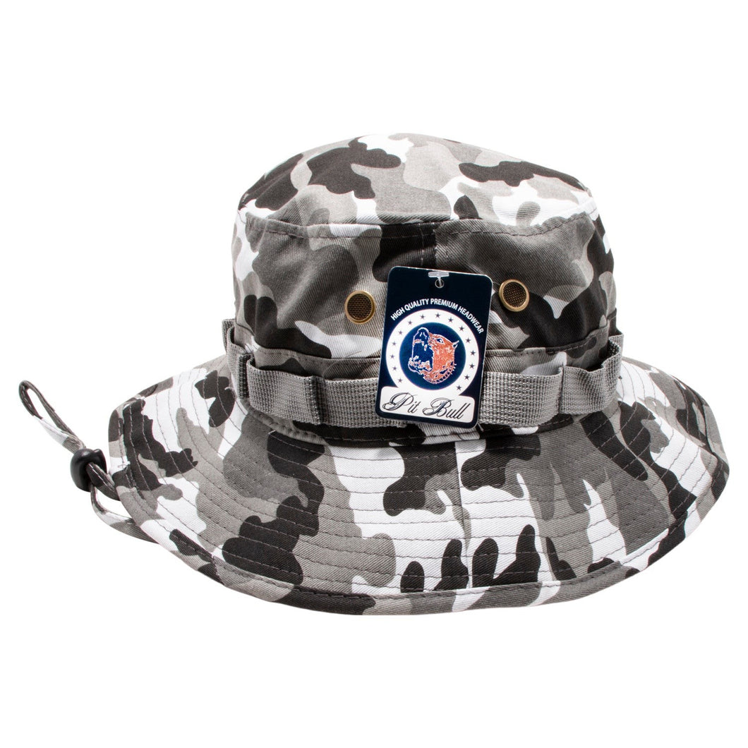 PLAIN WASHED BOONIES WITH STRAPPED BUCKET HATS ( PACK OF 6 )