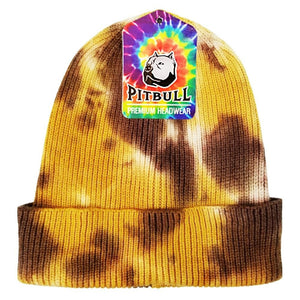 TIE DYE CUFFED KNIT BEANIE HATS ( PACK OF 6 )