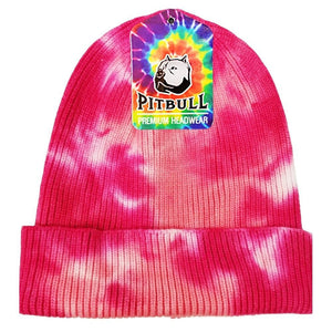 TIE DYE CUFFED KNIT BEANIE HATS ( PACK OF 6 )