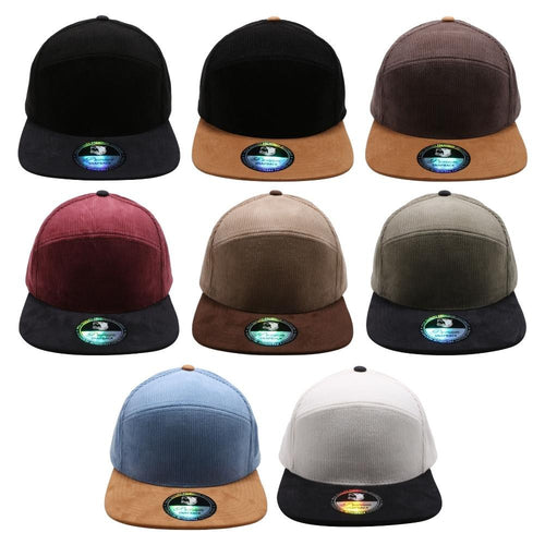 HYBRID CORDUROY CAMPER HATS ( PACK OF 6 )