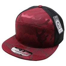 Load image into Gallery viewer, CAMBRIDGE SHINY CAMO CAMPER PERFORATED SNAPBACK HATS ( PACK OF 6 )