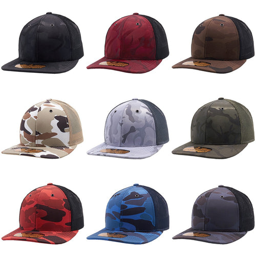 CAMBRIDGE SHINY CAMO TRUCKER HAT ( PACK OF 6 )