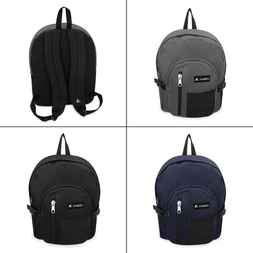 BACKPACK W/ FRONT MESH POCKET